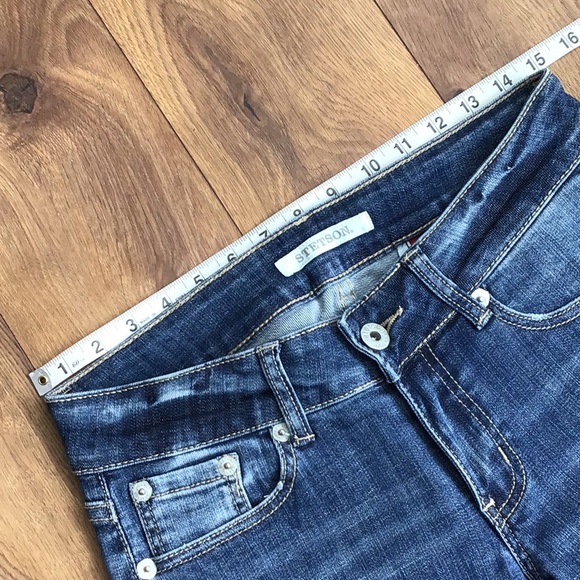 NEW STETSON SHORT JEANS MEDIUM/LIGHT BLUE - Picture 5 of 7